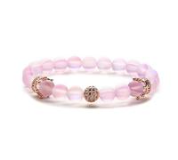 Chakra Bracelets for Women,Light Luxury 8Mm Natural Gemstone Stone Crystal Micro-Inlaid Rose Gold Crown Relief Reiki Yoga Beaded Stretch Bracelets,Energy Jewellery for Women Men Moonstone