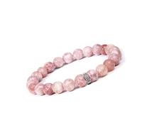Chakra Bracelets for Women,Niche Design Natural Gemstone Stone Crystal Relief Reiki Yoga Elastic Beaded Bracelets,Energy Jewellery for Women Men Powder Stone