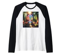 Chakra Buddha in The Forest Raglan Baseball Tee