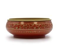 Chakra Charcoal Incense Jar - Sacral KDMD Maroon One Size