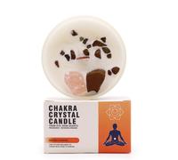 Chakra Crystal Candles - Sacred Chakra KDMD Brown One Size