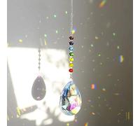 Chakra Crystal Rainbow Suncatcher Hanging Window Ornament with 76mm Prism (Bauhinia)