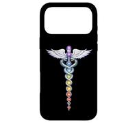 Chakra Energy Caduceus Design - Kundalini Awakening Case for iPhone 17 Pro Max