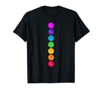 Chakra Energy Centres Rainbow Yoga Meditation 7 Chakras T-Shirt