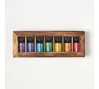 Chakra Essential Oils Gift Set with Mango Wood Case