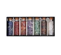Chakra Healing Crystal Stone Bottle Kit for Positive Energy Chakra Balancing Meditation Decor