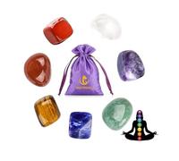 Chakra Healing Crystals Set Crystals for Beginners Natural Crystals and Gemstones Healing for Anxiety Relief Meditation Balancing Yoga Spiritual Awakening Positivity Gift (Healing Crystal Set)
