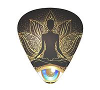 Chakra Inner Love Light And Peace Unique Guitar Gift Guitar Picks For Bass Electric Acoustic Guitars (12 Count)