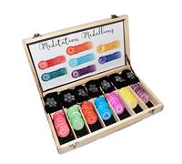 Chakra Meditation Stones (Box Of 24) Something Different Black One Size