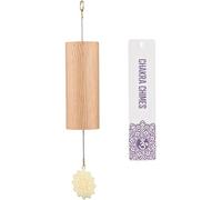 Chakra Natural Bamboo Wind Chimes, Meditation Chord Windchime Wind Bell for Zen Mindfulness Relaxation Home Decoration(Crown)