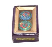 Chakra Natural Solid Perfume Indian Beauty for Women and Men, Handmade with Essential Oils, Vegan and Long Lasting 0.14 OZ