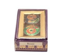 Chakra Natural Solid Perfume Rose for Women and Men, Handmade with Essential Oils, Vegan and Long Lasting 0.14 OZ