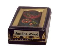 Chakra Natural Solid Perfume Sandalwood for Women and Men, Handmade with Essential Oils, Vegan and Long Lasting 0.14 OZ