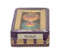 Chakra Natural Solid Wax Perfume Orchid for Women and Men, Handmade with Essential Oils, Vegan and Long Lasting 0.14 OZ