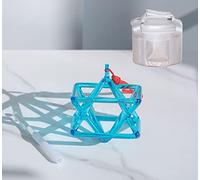 Chakra Optically Blue Quartz Crystal Singing Merkaba Pyramid Healing Musical Instrument With Bag,8 Inch And Bag