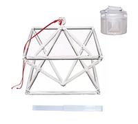 Chakra Optically Clear Quartz Crystal Singing Merkaba Pyramid Healing Musical Instrument With Bag,8 Inch And Bag