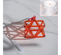 Chakra Optically Orange Quartz Crystal Singing Merkaba Pyramid Healing Musical Instrument With Bag,7 Inch And Bag