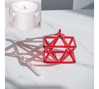 Chakra Optically Red Quartz Crystal Singing Merkaba Pyramid Healing Musical Instrument With Bag,Gift For Meditation Prayer,6 Inch And Bag
