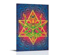 Chakra Poster Merkaba Meditation Poster Decorative Painting Canvas Wall Posters And Art Picture Print Modern Family Bedroom Decor Posters 20x30inch(50x75cm)