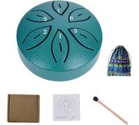 Chakra Rain Drum - 3 Inch, 6 Notes, Harmonize With Nature's Rhythms In Your Garden(Green)