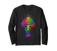 Chakra Serpent Tree Design Kundalini Energy Long Sleeve T-Shirt
