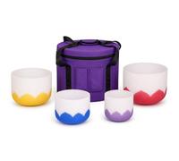 Chakra Singing Bowls Set of 7, 432 Hz Tuned for Meditation & Yoga | Set of 7 Chakra Quartz Singing Bowls, 432 Hz Tuned for Meditation and Yoga, Ideal for Sound Healing and Relaxation