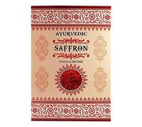 Chakra Tree Ayurvedic Saffron Masala Incense Sticks Pack of 12 Pack 15gms Each Premium Quality Incense Sticks Helps in Love, Healing, Happiness, Strength and Clairvoyance