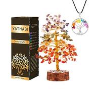 Chakra Tree - Tree of Life Decor - Crystal Tree - Stones and Crystals - Bonsai Tree - Gem Stones - Spiritual Gifts for Women - Chakra Crystals - Spiritual Decor - Feng Shui - Good Luck - Crystal Gift