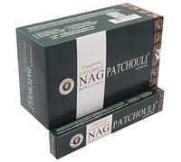 Chakra Tree Vijayshree Golden Nag Patchouli Fragrance Masala Incense Sticks Agarbatti Home Scent 15G X 12 Pack -180G