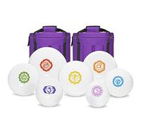 Chakra Tuned Set of 7 Paternoster Frosted Quartz Crystal Singing Bowls 6"-12"