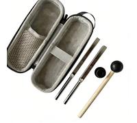 Chakra Tuning Fork MI528Hz & 432Hz, Sound Healing Percussion Musical Instrument with Mallet & Box, Ideal for Yoga Meditation Acoustical Experiment