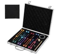 Chakra Tuning Fork Set, Adjustable Weighted Tuning Fork Set, 8 Colorful Chakra Tuning Forks with Activator, Multiple Hz Frequency Healing Devices for DNA Healing Sound Therapy Yoga Meditation