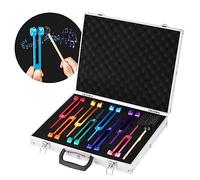 Chakra Tuning Fork Set Tuning Fork Medical Chakra Tuning Forks for Healing with Hammer Weighted Tuning Forks for DNA Healing, Sound Therapy, Yoga, Reiki,Meditation