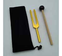 Chakra Tuning Fork Set - Tuning Plug Percussion Gift Musical Instrument with Velvet Bag, Ideal for Yoga Meditation Sound Healing (Color : SOL741HZ)