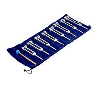 Chakra Tuning Forks Set, 7 Chakra and 1 Soul Purpose Weighted Tuning Forks