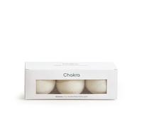 Chakra Wanda 3-Piece Wool Dryer Ball Set, Energy Saving, Wrinkle Reducing Fabric Softener, Made of Natural Wool Material, Anti-Static White Balls