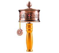 Chakra Wheel， Hand Held Prayer Wheel Buddhist Tibetan Hum, Working Hand-held Device with Inscription