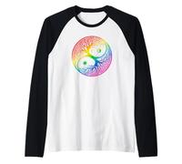Chakra Yin Yang Tree Design Sacred Geometry Energy Art Raglan Baseball Tee