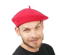 Chaks - Adult Classic French Style Beret Wool Beret Painter Hat for Carnival Theme Party