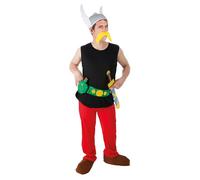 Chaks Asterix 9-piece Official Gaul Warrior Fancy Dress Outfit Includes Helmet, Sword, Belt & Accessories - Halloween, Parties & Cosplay (Extra large)