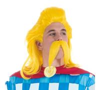 Chaks Asterix and Obelix Perruque Wig and Moustache, One Size, Yellow