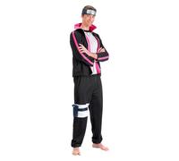 Chaks - Boruto Uzumaki Costume for Men, Official Boruto Outfit, 5 Piece Anime Set for Carnival, Cosplay and Comic Con