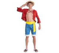 Chaks C4612L, Luffy ® One Piece Adult Costume, Large