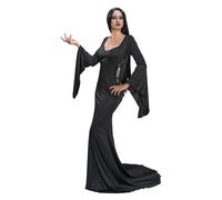 Chaks - Women's Morticia Addams Black Dress Costume - Dress up, Cosplay for: Halloween - Theme(s): Celebrity - Size L, Black, XL