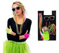 Chaks - Costume accessories set for women, 80s, 5 pieces