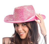 Chaks - Cowboy Hat with Rhinestones, Western Hat, Rodeo Hat for Carnival, Festival & Hen Parties
