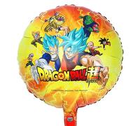 Chaks Dragon Ball Foil Balloon 43 cm, Round, Multi-color, Birthday, Kids, Unisex, All Ages, 1 Piece, Dragon Theme, Includes Self-closing Valve, Not Inflated