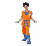 Chaks Goku Saiyan Dragon Ball Z Adult Costume - Orange - Large