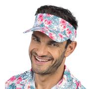 Chaks - Hawaii Hibiscus Pattern Sun Hat Sun Hat Costume Accessory for Festival & Summer Party