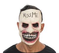 Chaks - Horror Mask "Kiss Me", Latex Full Mask with Elastic Band, Costume Accessories for Halloween, Carnival & Theme Party